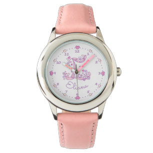 Monogram E girls doodle letter art Eliana Watch