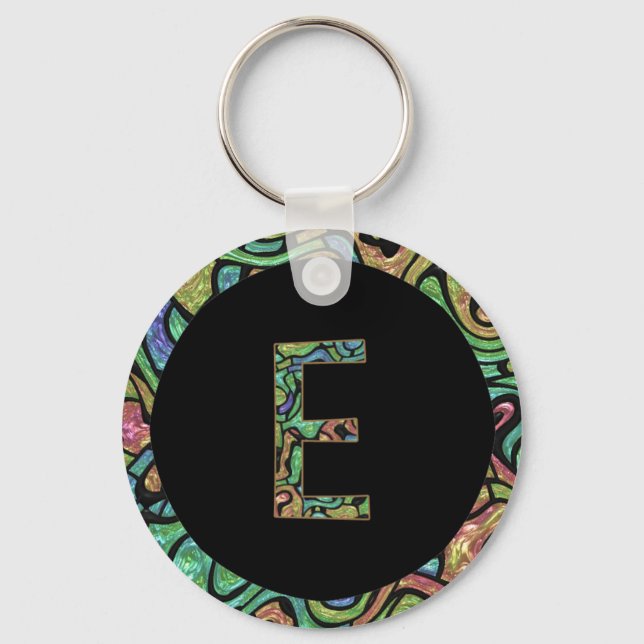 Monogram E Keychain (Front)