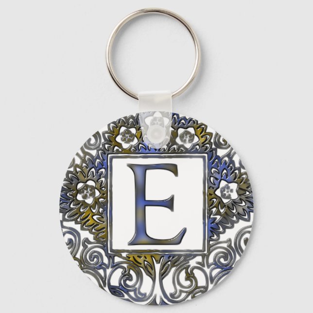 Monogram E Keychain (Front)