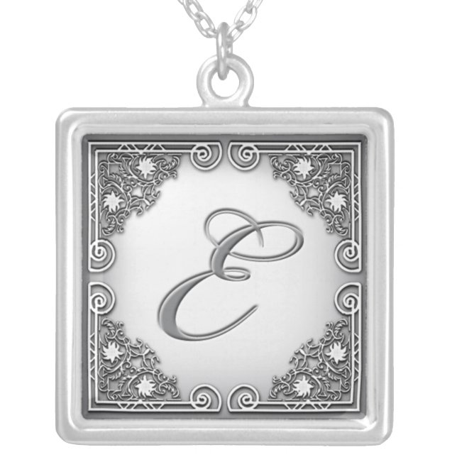 Monogram "E" Necklace (Front)