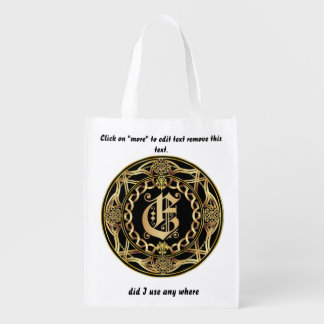 Monogram E Shopping Bag