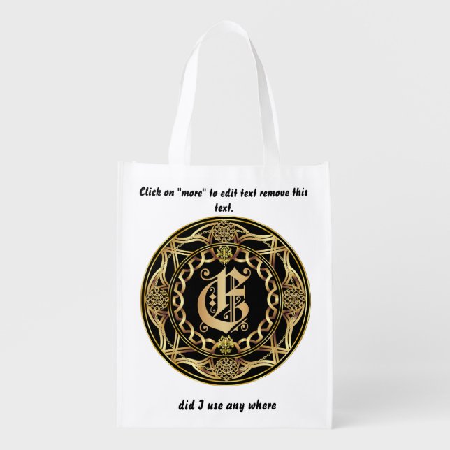 Monogram E Shopping Bag (Front)