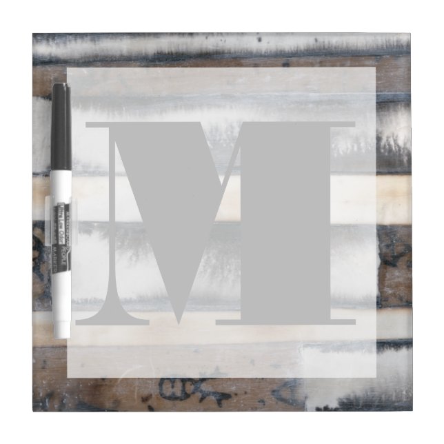 Monogram | Earth & Smoke I Dry-Erase Board (Front)