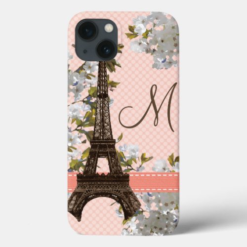 Monogram Eiffel Tower Parisian iPhone 13 Case