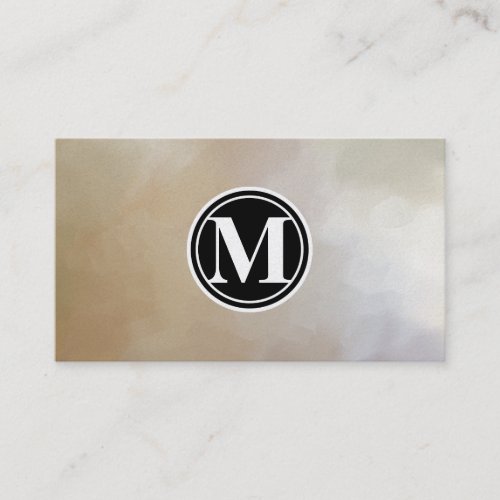 Monogram Elegant and Abstract Background Business Card