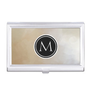 Monogram Elegant and Abstract Background Business Card Holder