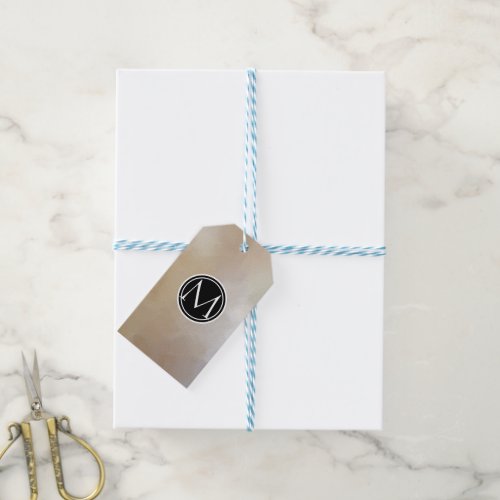 Monogram Elegant and Abstract Background Gift Tags