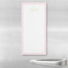 Monogram Elegant Blush Pink Gold Minimalist Classy