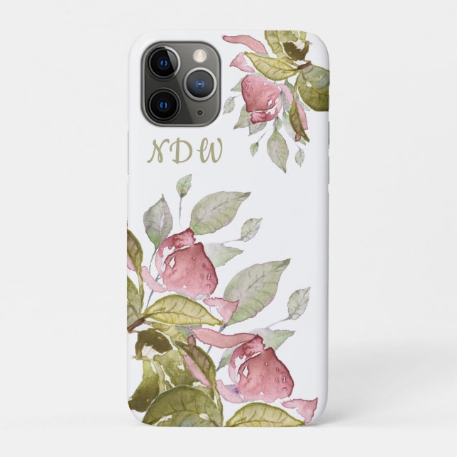 Monogram, Elegant Case-Mate iPhone Case (Back)