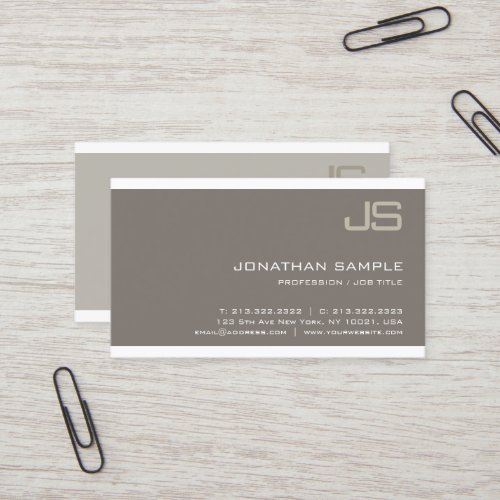 Monogram Elegant Design Modern Professional Luxury Business Card