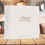 Monogram Elegant Ivory Cream Modern Minimalist 3 Ring Binder<br><div class="desc">An elegant monogram binder featuring a blush pink modern typography name overlayed with initials in pale gray in a handwritten script font in an informal casual style on a classic ivory cream background. The text can easily be personalized for a design as unique as you are!</div>