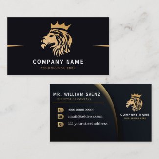 Monogram Elegant Lion Logo 