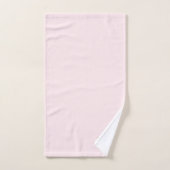 Monogram Elegant Minimal Blush Pink and Gold Bath Towel Set (Hand Towel)