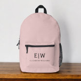 Elegant Blush Pink Minimal Name and Monogram Printed  display picture 2