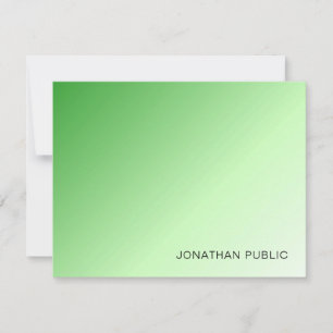 Monogram Elegant Minimalist Template Green White