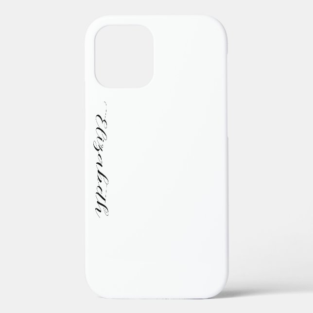 Monogram Elegant Modern Template Typography Name Case-Mate iPhone Case (Back)