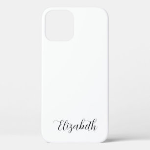 Monogram Elegant Modern Template Typography Name iPhone 12 Case