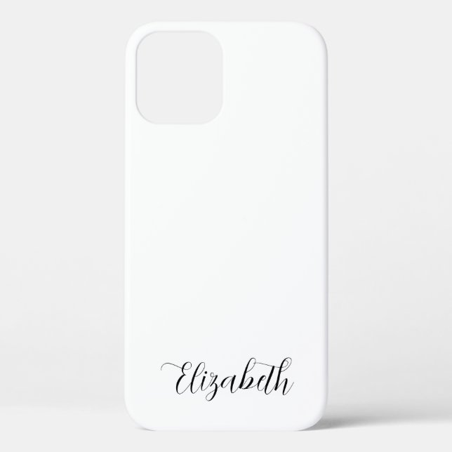 Monogram Elegant Modern Template Typography Name Case-Mate iPhone Case (Back)