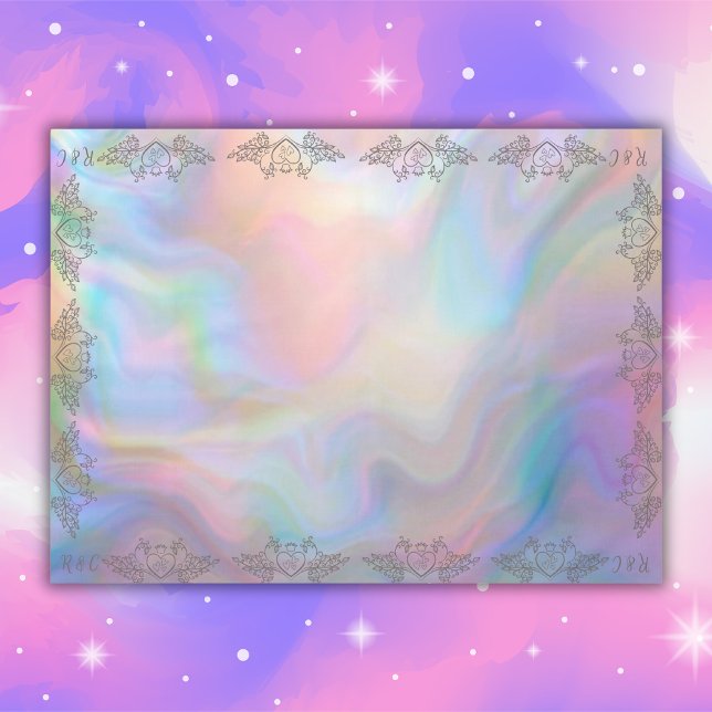 Monogram Elegant Mother-of-Pearl Color SM. Wedding Tablecloth (Creator Uploaded)