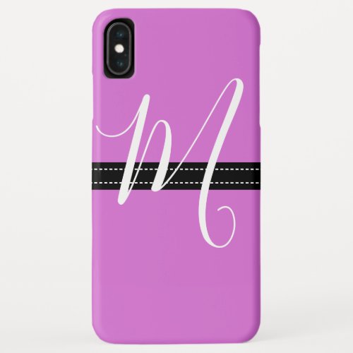 Monogram Elegant Orchid Solid Color iPhone XS Max Case