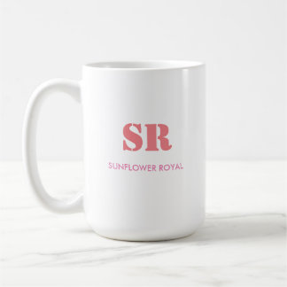 Monogram Elegant Pink Minimal Coffee Mug