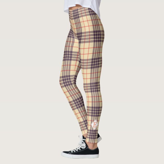 Tan plaid outlet leggings