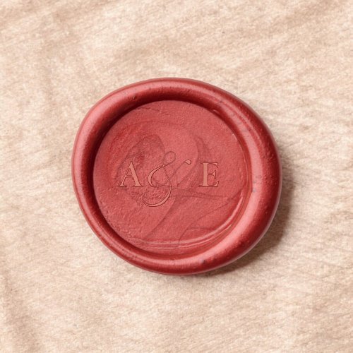 Monogram Elegant Script Ampersand Wedding Wax Seal Stamp