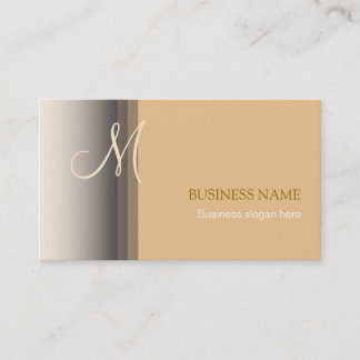 Monogram Elegant Simple Business Card