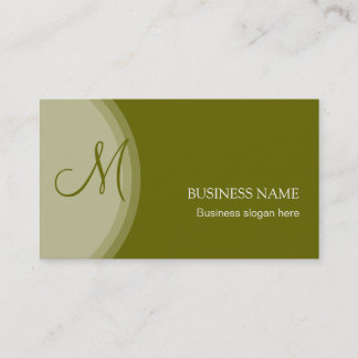 Monogram Elegant Simple Business Card 13