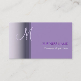 Monogram Elegant Simple Business Card 2