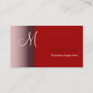 Monogram Elegant Simple Business Card 5