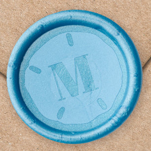 Monogram Elegant Wax Custom Beach Sand Dollar Seal Stamp