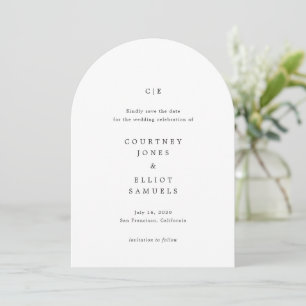 Monogram Elegant Wedding Save The Date
