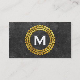 Monogram Element Expansion (gold) Business Card