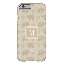 Monogram | Elephant Khaki Caravan Pattern Barely There iPhone 6 Case