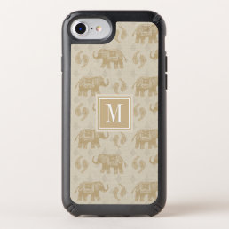 Monogram | Elephant Khaki Caravan Pattern Speck iPhone SE/8/7/6s/6 Case