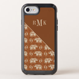 Monogram | Elephant Orange Caravan Pattern Speck iPhone SE/8/7/6s/6 Case