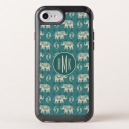 Monogram | Elephant Teal Caravan Pattern Speck iPhone SE/8/7/6s/6 Case