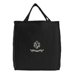 Monogram Embroidered Bag