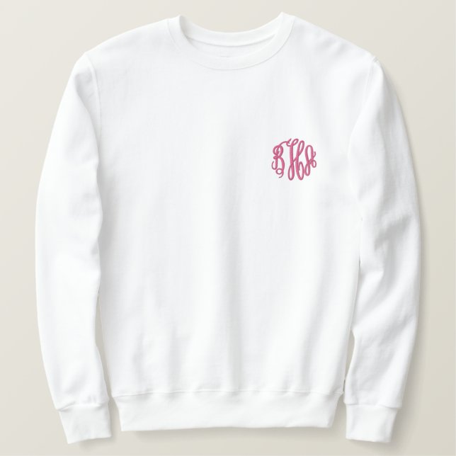 Monogram Embroidered Sweatshirt (Design Front)
