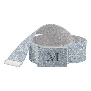 Monogram Encrusted Diamonds Look Glitter Patter Belt