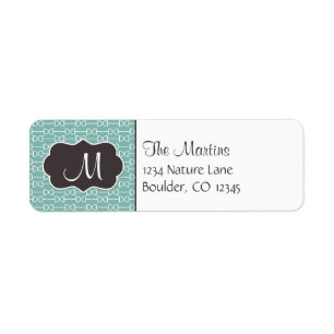 Monogram English Horse Bit Return Address Labels