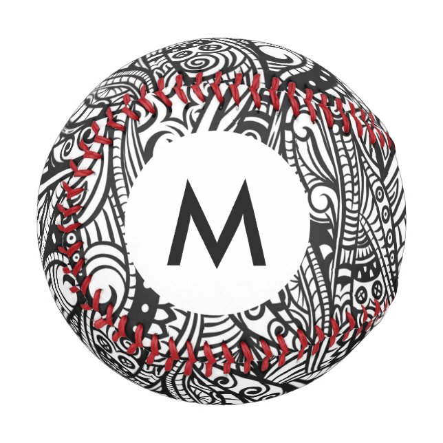 Monogram Ethnic pattern 3 Baseball (Front Left)