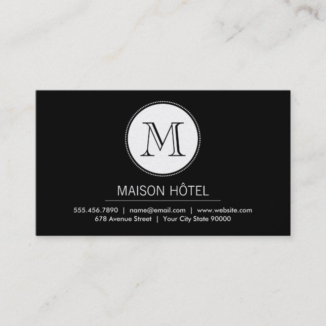 Monogram | Executive Business Card (Front)