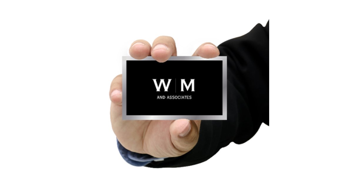 Monogram | Executive Business Card | Zazzle