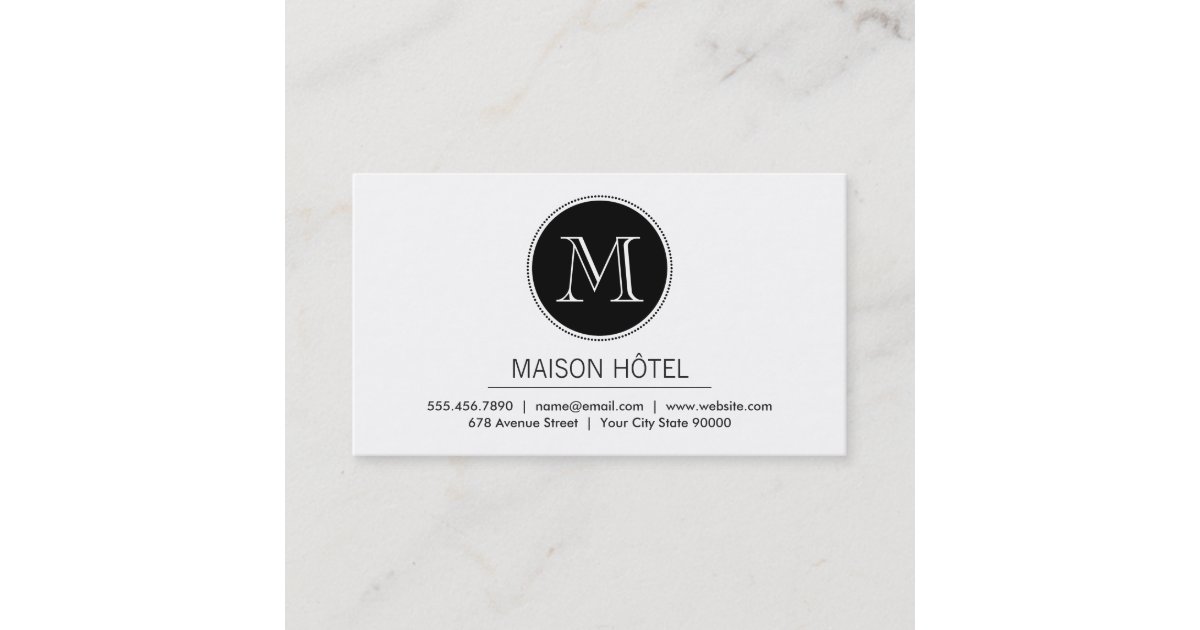 Monogram | Executive Business Card | Zazzle