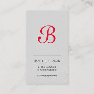 Monogram Executive Corporate Business Card