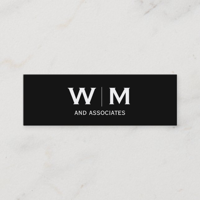 Monogram | Executive Mini Business Card (Front)