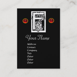 MONOGRAM F, RUBY Pearl Paper Business Card