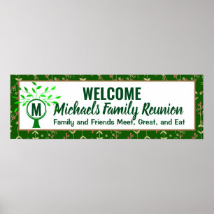 Monogram Family Reunion Banner Poster